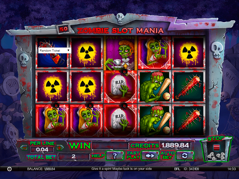 Zombie Slot Mania Machine