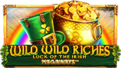 The luck of the Irish brings good fortune in Wild Wild Riches Megaways™.

Played across six reels, iconic symbols such as harps, clovers, mushrooms and beer return from
the original release with instant cash prizes. These can be awarded for landing wilds on the first
two reels and an instant cash prize on reel three. To enrich the action even further, instant cash
prizes can also come with lucrative jackpot prizes.

The bonus requires wilds to be on reels one and two with a bonus symbol on reel three. This
unlocks a gamble mechanic where players can try their luck to win up to 20 free spins in the
bonus round!